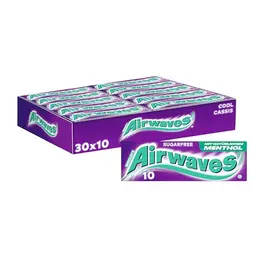 Airwaves Cool Cassis zuckerfreier Kaugummi, frischer Atem, 30x10 Dragees