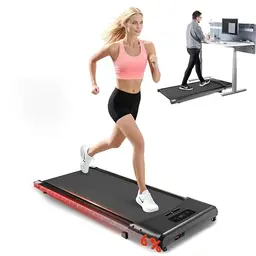 Worldgeil Walking Pad Klappbares Laufband für Zuhause – 1–6 km/h mit LED-Anzeige und Fernbedienung