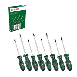 Bosch Schraubendreher-Set, 8-teilig mit Softgrip und magnetischer Spitze