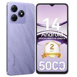 Blackview 2025 Smartphone 6,56" HD+, 6GB RAM, 64GB Speicher, 5000mAh Akku, 13MP Kamera, Dual SIM, ohne Vertrag