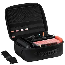 Konix Tragetasche Big Carry Case für Nintendo Switch 2 – Schwarz, 14 Spielfächer