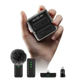 IVANKY 2er Set Mini Wireless Lavalier Mikrofon für iPhone, Android und PC – 34 Stunden Laufzeit, ideal für Videoaufnahmen und Vlogs.