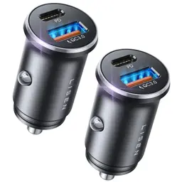 LISEN 2er USB-C Auto Ladegerät 54W für iPhone, Galaxy & iPad