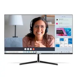 MEDION P52218 Full HD 22 Zoll Widescreen Monitor, HDMI, VGA, Anti Flicker, Anti Glare, Anti Blue-Light, mehrsprachiges Menü, schwarz