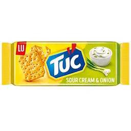 TUC Sour Cream & Onion Snacks 100g - Salzgebäck mit Sauerrahm-Zwiebel-Geschmack
