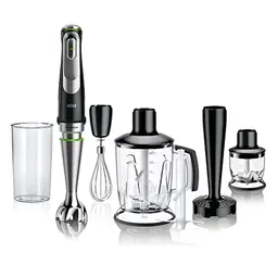 Braun MultiQuick 9 Stabmixer, Schwarz, 1200W, SplashControl, inkl. 600ml Becher