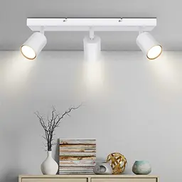 Kambo Deckenleuchte 3-flammig LED, schwenkbar - Moderne Spotlampe für Wohnzimmer - Ohne Leuchtmittel
