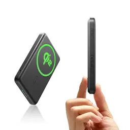 ESR MagSafe Power Bank 5000mAh 15W tragbares Ladegerät für iPhone 16/15/14/13/12, Schwarz