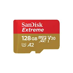 SanDisk Extreme microSDXC 128 GB mit Adapter für Smartphones und Actionkameras