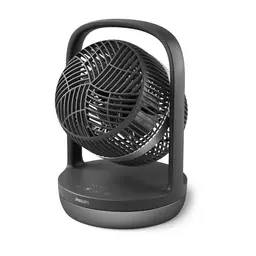 Philips Tischventilator Serie 3000, leise mit SilentWings-Technologie, tragbar, Neigung 180°, Timer, schwarz