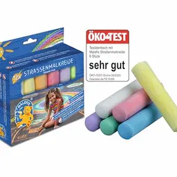 PUSTEFIX MALEFIX Straßenmalkreide 12er Packung - Leuchtende Farben für Kinder und Erwachsene