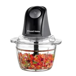 Russell Hobbs Küchenmaschine Mini Zerkleinerer 1l - elektrisch für Gemüse, Obst, Fleisch - 350W - Edelstahlklingen - spülmaschinenfest