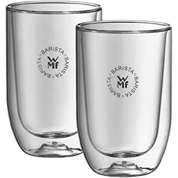 WMF Barista 2-teiliges Set doppelwandige Latte Macchiato Gläser 280ml, hitzebeständig und spülmaschinengeeignet