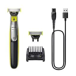PHILIPS OneBlade 360 Face - elektrischer Rasierer & Trimmer mit 5-in-1-Trimmaufsatz für Nass- & Trockenrasur