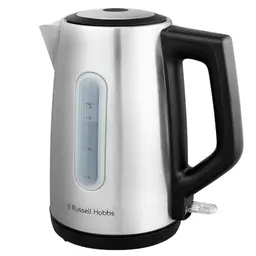 Russell Hobbs Wasserkocher 1,7l Edelstahl mit Perfect-Pour-Ausgusstülle und blau leuchtender Anzeige, Heaton 27380-70