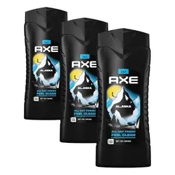 Axe 3-in-1 Duschgel & Shampoo Alaska XL für Männer, 400 ml, dermatologisch getestet (Packung mit 3)