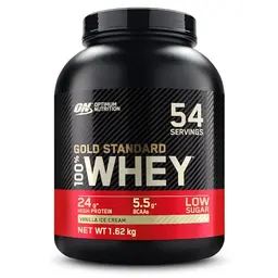 Optimum Nutrition Gold Standard Whey Protein Vanille, 1.62kg, 54 Portionen