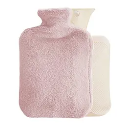 Rhinenet 500ML Heißwasserbeutel für Nacken- und Schulterschmerzen, Menstruationskrämpfe - hellrosa, 1-Pack
