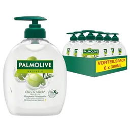 Palmolive Seife Naturals Olive & Milch 6x300ml - sanfte Handreinigung