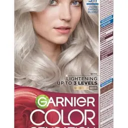 Garnier Color Sensation Haarfärbe-Set S11 Smoky Ultralight Blonde, langlebig bis 10 Wochen, 2er Pack