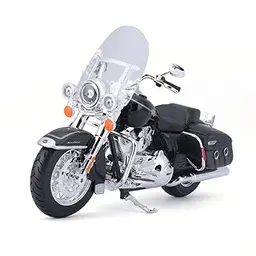 Maisto Harley-Davidson FLHRC Road King Classic 2013 Motorradmodell 1:12, schwarz, mit Lenkung und beweglichem Ständer