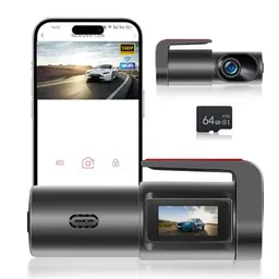 NHOPEEW 1080P Dashcam mit GPS, WiFi, Nachtsicht, 150° Weitwinkel und 64 GB Karte
