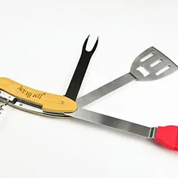 Jim Beam Grillbesteck-Set, klappbar, 5-teilig