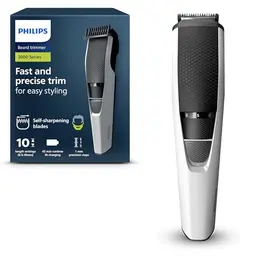 Philips Barttrimmer Serie 3000 mit Lift & Trim-Technologie