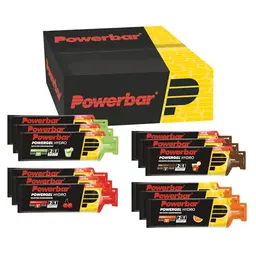 Powerbar PowerGel Hydro - Multiflavour 12x67ml - Hochkalorien Energiegel mit Natrium