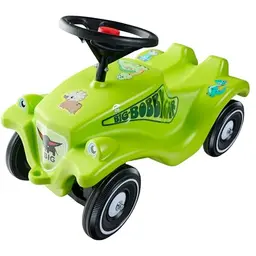 Big Bobby Car Classic Dino – Rutschauto ab 1 Jahr im bunten Dino-Design, mit Hupe, für Kinder ab 12 Monaten (bis 50 kg), grün