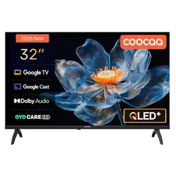 coocaa 32 Zoll Smart TV QLED HD mit Google TV, HDR10, Dolby Audio und Bluetooth 5.1