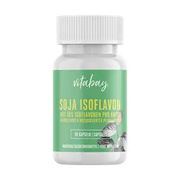 Vitabay Soja-Isoflavon - 90 vegane Kapseln - Hochdosiert - Made in Germany