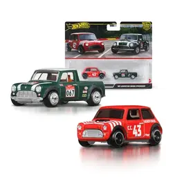 Hot Wheels Car Culture 2er-Pack 1:64, Metallkarosserie, Real Riders Reifen, Sammler-Spielzeug