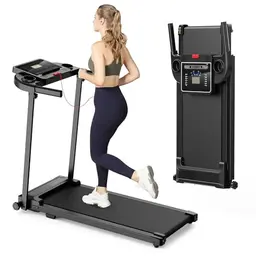 Klappbares Laufband für Zuhause - Elektrisches Walking Pad, leise und kompakt, bis 10 km/h