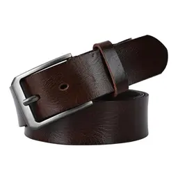 CALIYO Herren Ledergürtel aus Rindsleder, 3.8cm Breit, kürzbar