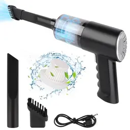 KEWUZY Kabelloser Handstaubsauger, tragbar und leicht, ideal für Auto, Büro und Haushalt, 2 in 1 mit Gebläse