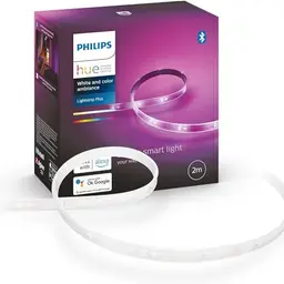 Philips Hue Ambiance Lightstrip Plus V4 (2 m) – dimmbarer LED-Streifen für smartes Licht mit 16 Mio. Farben