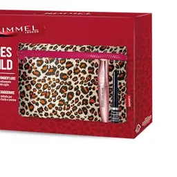 Rimmel London Geschenkbox für Damen – Leopardenmuster mit Mascara und Eyeliner