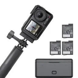 DJI Osmo Action 4 Adventure-Combo - 4K Action Cam mit Ultraweitwinkel, 3 zusätzliche Akkus