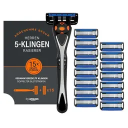 Herrenrasierer mit 5 Klingen, 16 Nachfüllpackungen, Mehrfarbig