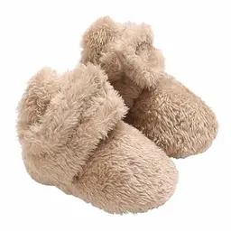 Winterschuhe für Baby Jungen und Mädchen, gefütterte Rutschfeste Schneestiefel, 0-18 Monate