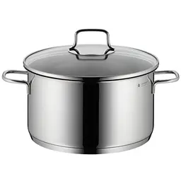 WMF Astoria Kochtopf 24cm mit Glasdeckel, 5,7l, Cromargan Edelstahl