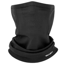 YANIKY Schlauchschal Herren Damen, Winter Loop Schal, Atmungsaktiv Winddicht für Sport und Outdoor (Schwarz)