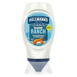 Hellmann's Classic Ranch Sauce cremige Grillsauce mit Buttermilch und Knoblauch 245 ml