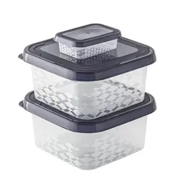 BranQ Home Essential Set Frischhaltedosen, BPA-frei, Schwarz, 3 Größen