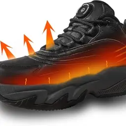 Beheizbare Schuhe für Herren und Damen mit USB, 3 Temperaturstufen für Winterreisen (Schwarz, 37 EU)
