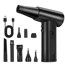 WODHMIEY Kabelloses Luftstaubgebläse, 130000RPM, 5000mAh, Kompakt & Tragbar, 8 Düsen, 160W Leistungsstark