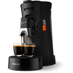 Philips Senseo Select Kaffeepadmaschine, schwarz - Wahl der Kaffeestärke und Memo-Funktion