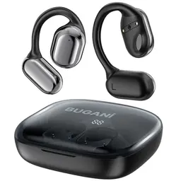 BUGANI Bluetooth-Kopfhörer mit Geräuschunterdrückung und tiefem Bass, kabellos, für Sport, 24 Stunden Akkulaufzeit