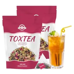 Detox Tee zum Abnehmen, 56 Tage, natürliche Kräutermischung zur Unterstützung des Wohlbefindens und der Verdauung